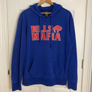 '47 Buffalo Bills Mafia Royal Headline Hoodie Sweatshirt Size XL